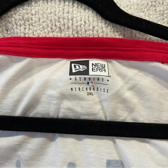 New Cleveland Indians guardians mlb quarter sleeve white red sleeve 2XL - Picture 4 of 7